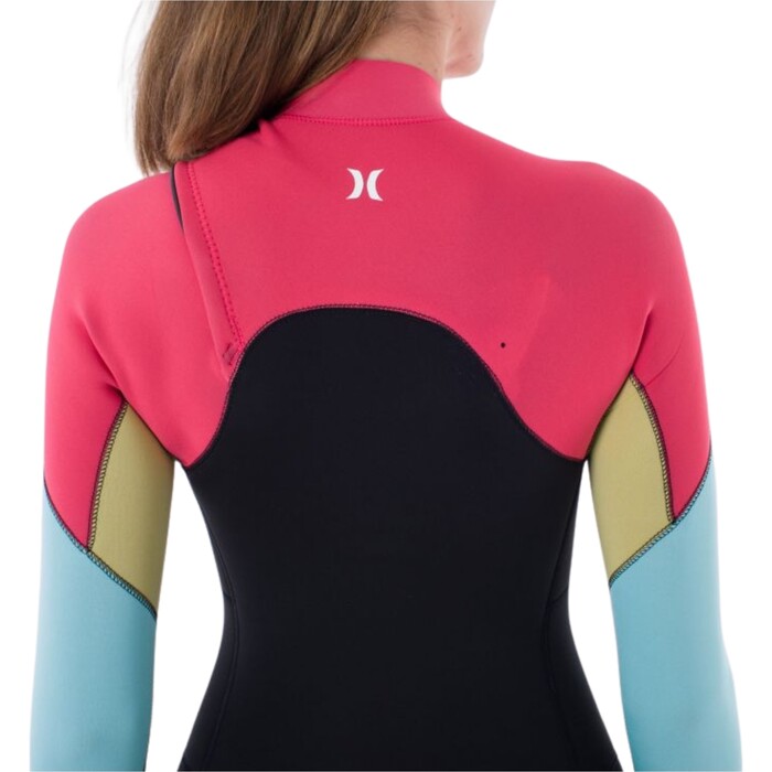 2024 Hurley Womens Advant 3/2mm Chest Zip Wetsuit WFS0013302 - Spiced Coral